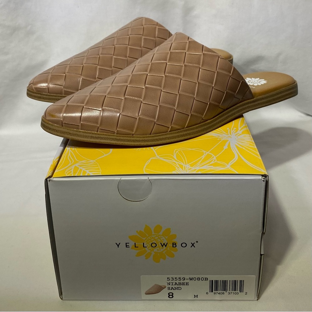 Yellow Box Niabee Mule Women Size 8 (NWT)